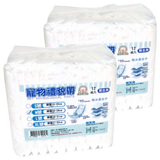 寵物夢工廠 寵物紙尿褲 禮貌帶 男生用 320g, M(腰圍30~38cm), 12片, 2包