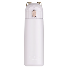 Puko Halo Halo Betty 保溫瓶 不鏽鋼, 淺粉色, 350ml, 1個