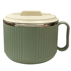 AWANA 不鏽鋼泡麵碗, 綠色, 850ml, 1入