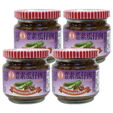 KIMLAN 金蘭 素瓜仔肉, 不添加防腐劑, 使用非基因改造黃豆釀造醬汁, 180g, 4罐