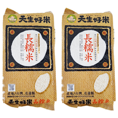 天生好米 長糯米 台灣花蓮縣產, 1.38kg, 2包