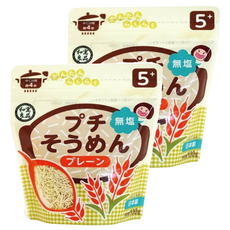 和寓良品 寶寶原味細麵 5個月以上適用 日本產, 100g, 2包