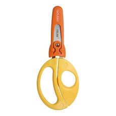MILAN 小瓢蟲學童安全可攜式剪刀+刀柄套, 黃色, 1支