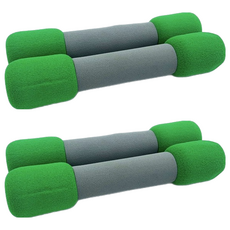 Her-Ea 禾亦 泡棉啞鈴 鐵/PU發泡皮 台灣製, 1lb, 2組