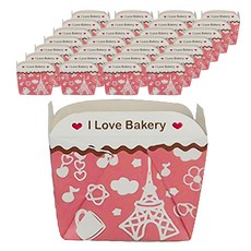 Pimex 烘烤巧方 Set 50x50x50mm 繽紛粉紅 符合ISO 22000 & HACCP食品衛生安全, 100個, 1組