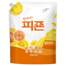 碧珍 衣物柔軟精補充包 Yellow Mimosa, 2.1L, 1包