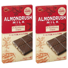 BOURBON 北日本 方塊杏仁牛奶巧克力, 60g, 2片