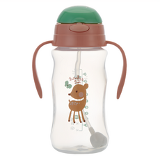 vivibaby 彈跳吸管杯, 小鹿, 330ml, 1個