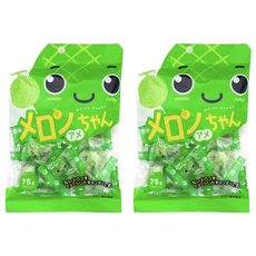 川口製菓 哈密瓜味糖, 75g, 2袋