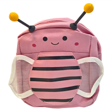 兒童防走失包 (附網), 29 x 23 x 9cm, 粉蜜蜂