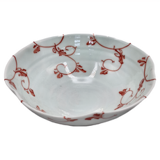 佐和陶瓷 一藏赤唐草姬碗 180mL 產地日本, 赤唐草, 1個