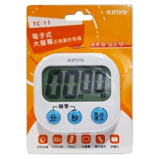 Kinyo 電子式大螢幕正倒數計時器, TC-11, 1個