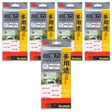 3M Scotch 超強力VHB多用途雙面膠帶, 免打釘 適用於居家修繕 150mm x 80mm, VP05, 5包