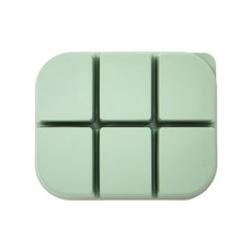 MODU'I BLUEMAMA 鉑金矽膠嬰兒副食品食物磚 二代 6格 60ml, 薄荷綠, 1個