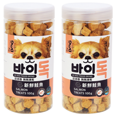 by DOG 汪洽普 狗狗凍乾零食 - 新鮮鮭魚 100g，視力保健。 骨骼保健。, 2罐