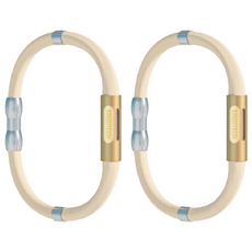 Ergotech 人因科技 Anion 負離子能量矽膠手環 奶茶色, 高濃度2000單位以上負離子 親膚抗敏 柔軟耐拉扯, 2條