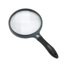 CARSON 卡薾紳 Sure聚焦放大鏡，光學級壓克力鏡片，鏡片直徑12.5cm, 灰色, 1個
