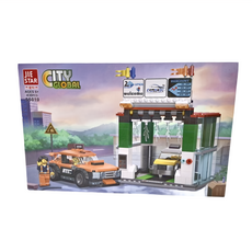 JIE STAR 杰星玩具 積木玩具 洗車場景 430PCS, 多色, 1個