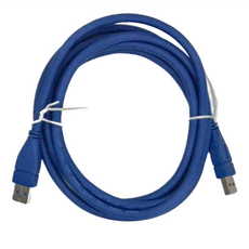 POLYWELL 寶利威爾 USB3.0 Type-A 公對公 高速傳輸線 3A 5Gbps PW15-W45-S020, 2m, 藍色, 1條