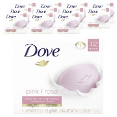 Dove 多芬 深層保濕柔膚香皂 粉紅玫瑰香 溫和保濕 給您柔嫩光滑的肌膚, 106g, 12個