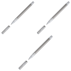 Pentel 飛龍文具 BL625A-A 細軸金屬鋼珠筆, 黑色, 3支