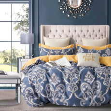 Pure One 100%純棉 床包被套組 精梳棉質 時尚花色 全包鬆緊帶 觸感超柔滑