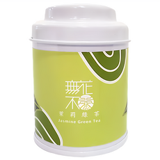 無藏茗茶 茉莉綠茶 三角茶包, 燻製烏龍, 芬芳茉莉香, 優雅茶罐設計, 3.2g, 3入, 1罐