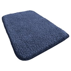 小麥購物 加厚茸絨超強吸水防滑地墊 L1413, 藍色