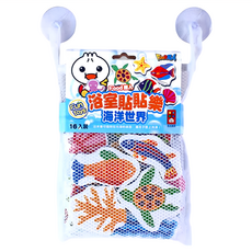 風車圖書 FOOD超人 浴室貼貼樂 海洋世界, 16入裝, 1組