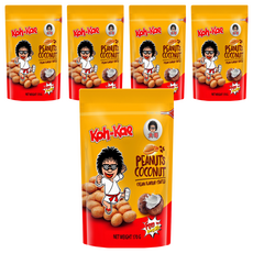 Koh-Kae 大哥 椰漿味花生豆, 外層酥脆, 每顆花生都飽滿香脆, 170g, 5包