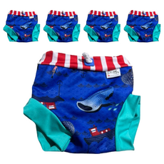 英國Close Pop-in 游泳尿布褲 100%聚酯纖維 表層PU塗層 腰腿束帶設計, L, 5件