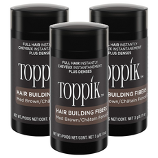 TOppiK 增髮纖維 - 淺棕 MED BROWN, 3件