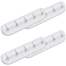 comet 充電線收納固定器 5格, 4個, 白色