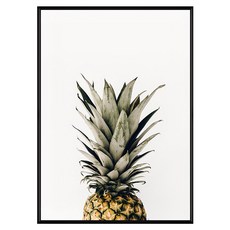 盛夏時光 菠蘿掛畫, 40 x 30cm, 黑色