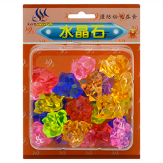 AQUAFUN 水之樂 水晶石, 魚缸裝飾品, 多角度折射, 繽紛美麗, 1盒, 每顆長約 3cm