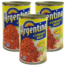 Argentina 牛肉罐鹽汁, 150g, 3罐