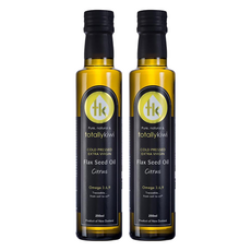 totally kiwi 紐西蘭 冷壓初榨亞麻仁油 柑橘風味 250ml, 2瓶