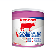 RED COW 紅牛 速凝食物增稠 稠度穩定 高纖 不易結塊, 200g, 1罐