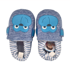 bebehome 手工防滑嬰兒學步鞋 輕量 彈力 耐磨 防磨腳, 12cm, 開心小猴, 1雙