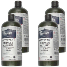 LA CORVETTE 法釩馬賽莊園 神奇污降解清潔劑 檸檬香味 法國原裝進口, 1L, 4瓶