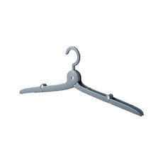 小麥購物 便攜摺疊衣架 橢圓 G541 53g, 4個, 藍灰色