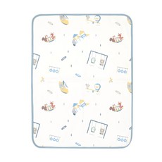 PUKU 藍色企鵝 眠眠安睡保潔防濕墊, 1個, 假期樂園