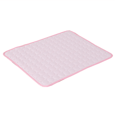 貓狗寵物冰絲涼感床墊, 1個, 粉色
