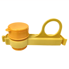 KAI 貝印 粉物塑膠袋裝便利瓶口, 黃色, 1個