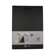 JOY STAR Be Myself A4 直式板夾，安心墊腳，可夾緊穩固紙張, 黑色, 1個