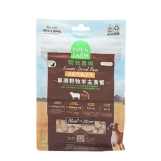 OPEN FARM 全齡犬犬用凍乾生食餐-主食餐 95%羊肉, 1包, 草原野牧羊, 99g