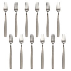 WMF 餐具 Bistro 0400系列 點心叉 DESSERT FORK 12支 Set, Cromargan不鏽鋼德國進口, 11.0405.6040, 1組