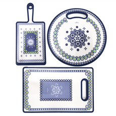 PASTON 波蘭風多功能雙面防滑抗菌砧板 3件組, 3個雙面防滑抗菌砧板, 1組