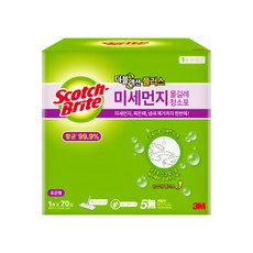 3M Scotch-Brite 百利 雙效除塵濕拖巾 標準型, 1盒