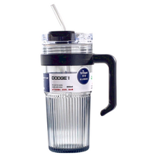 DODGE 道奇 冰壩杯 贈吸管 + 茶隔, 石墨黑, 850ml, 1個